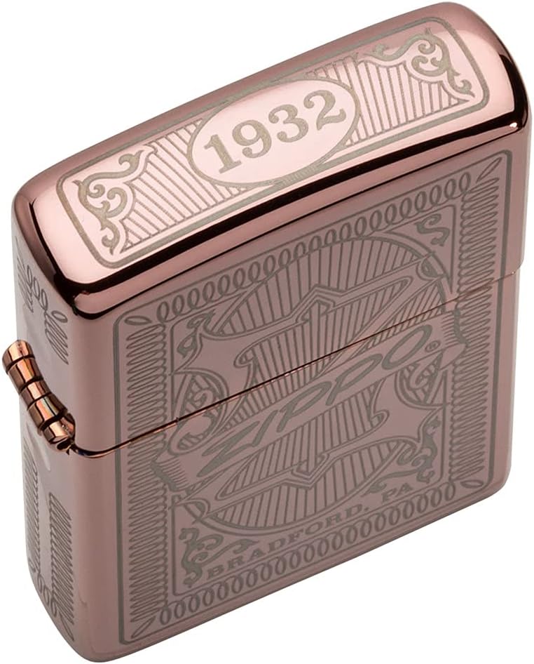 Zippo Reimagine Zippo Design Rose Gold Pocket Lighter