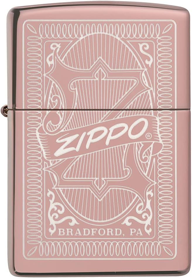 Zippo Reimagine Zippo Design Rose Gold Pocket Lighter